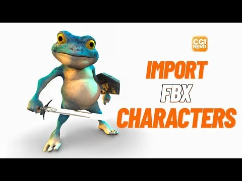 Official CGI Nerd thumbnail for Import FBX Characters into Houdini | 4 Methods You Need to Know